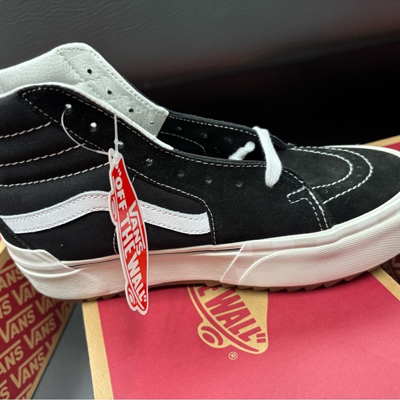 Vans Shoes - Vans Black and White High-Top Shoes